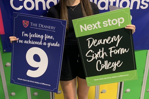 Congratulations to Emma who has been awarded six grade 9's and three grade 8's.  Emma will continue her studies at the Deanery Sixth Form College.